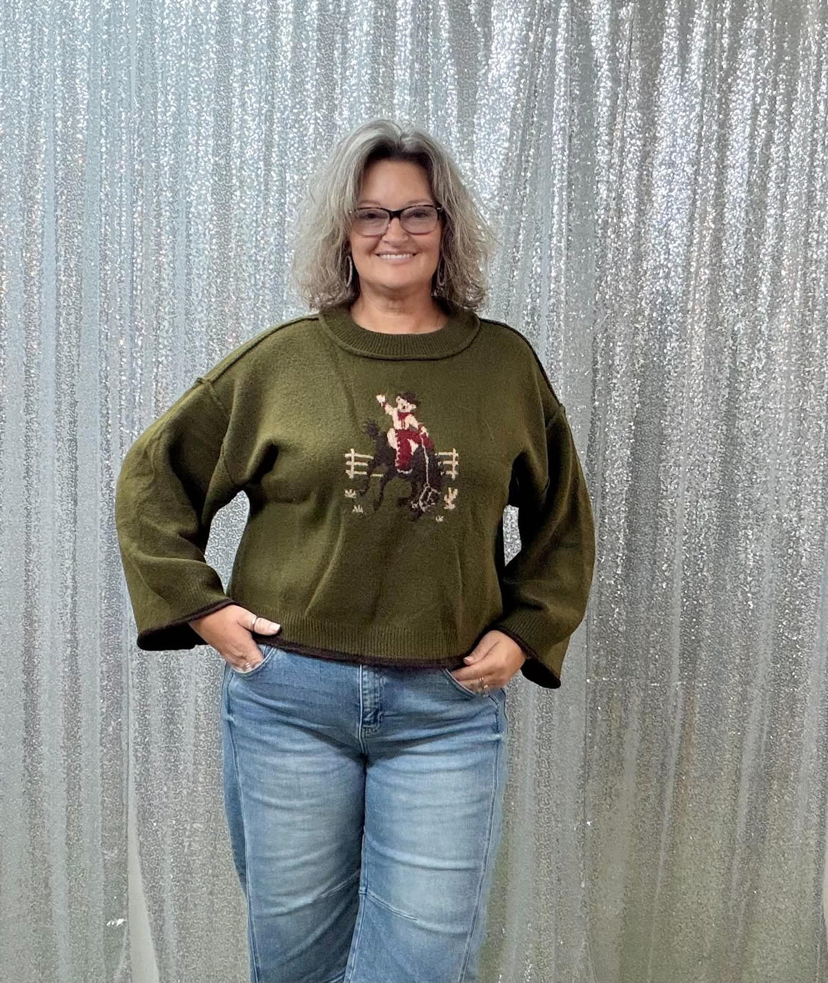 Gigio cowboy bear sweater