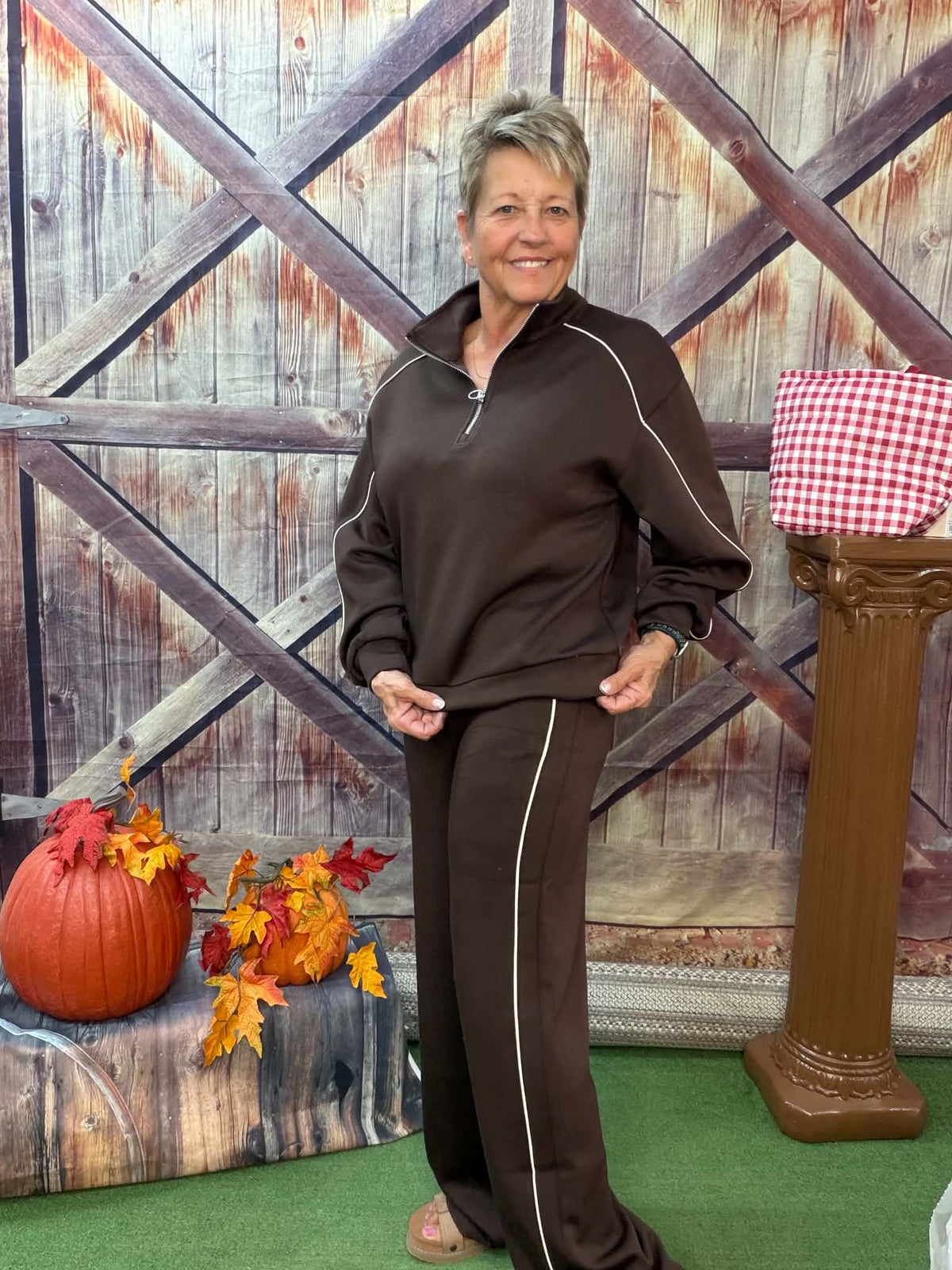YELETE  scuba quarter zip pullover