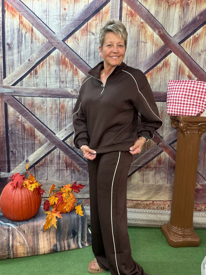 YELETE  scuba quarter zip pullover