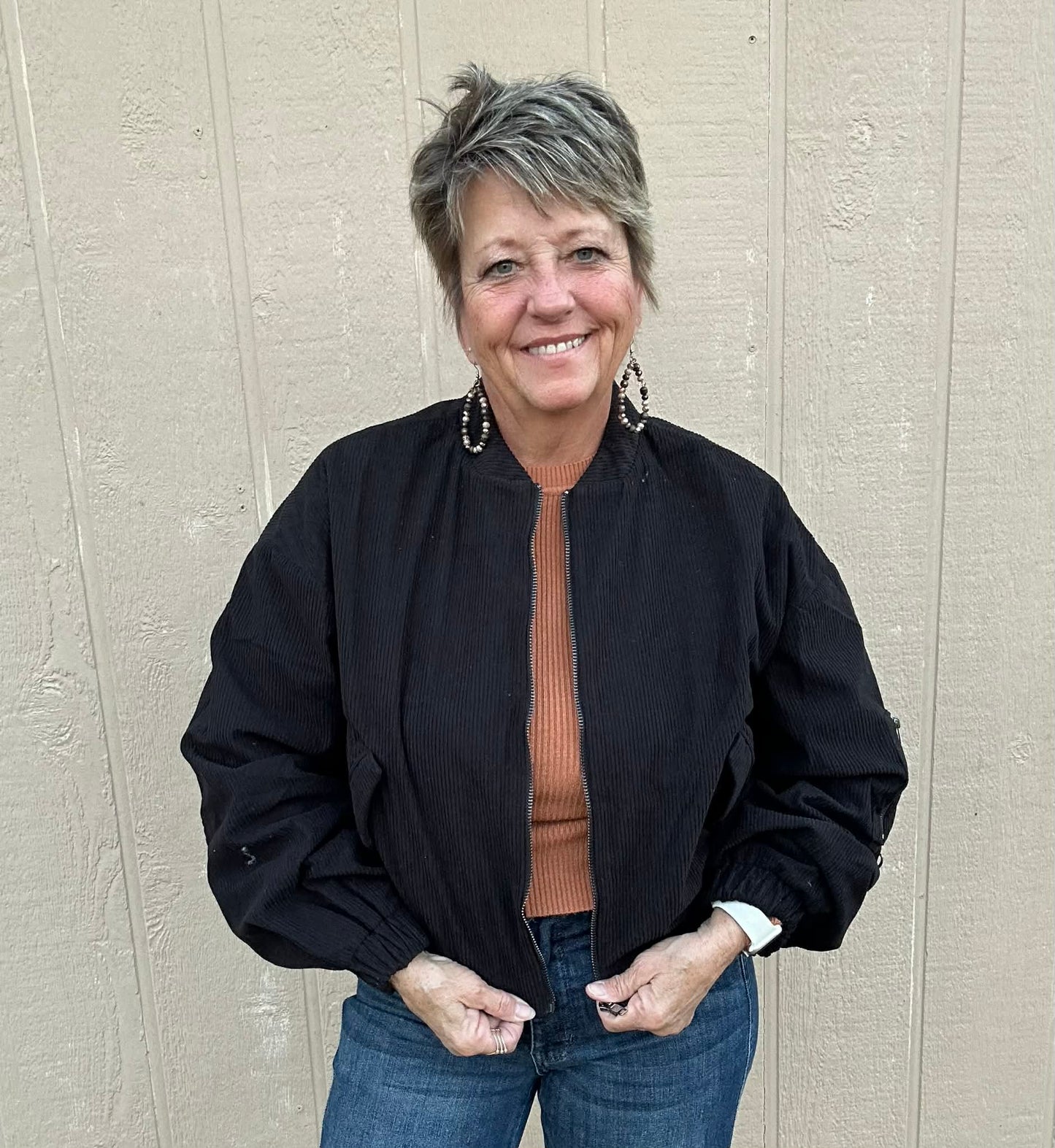 Umgee Black Pilot Jacket