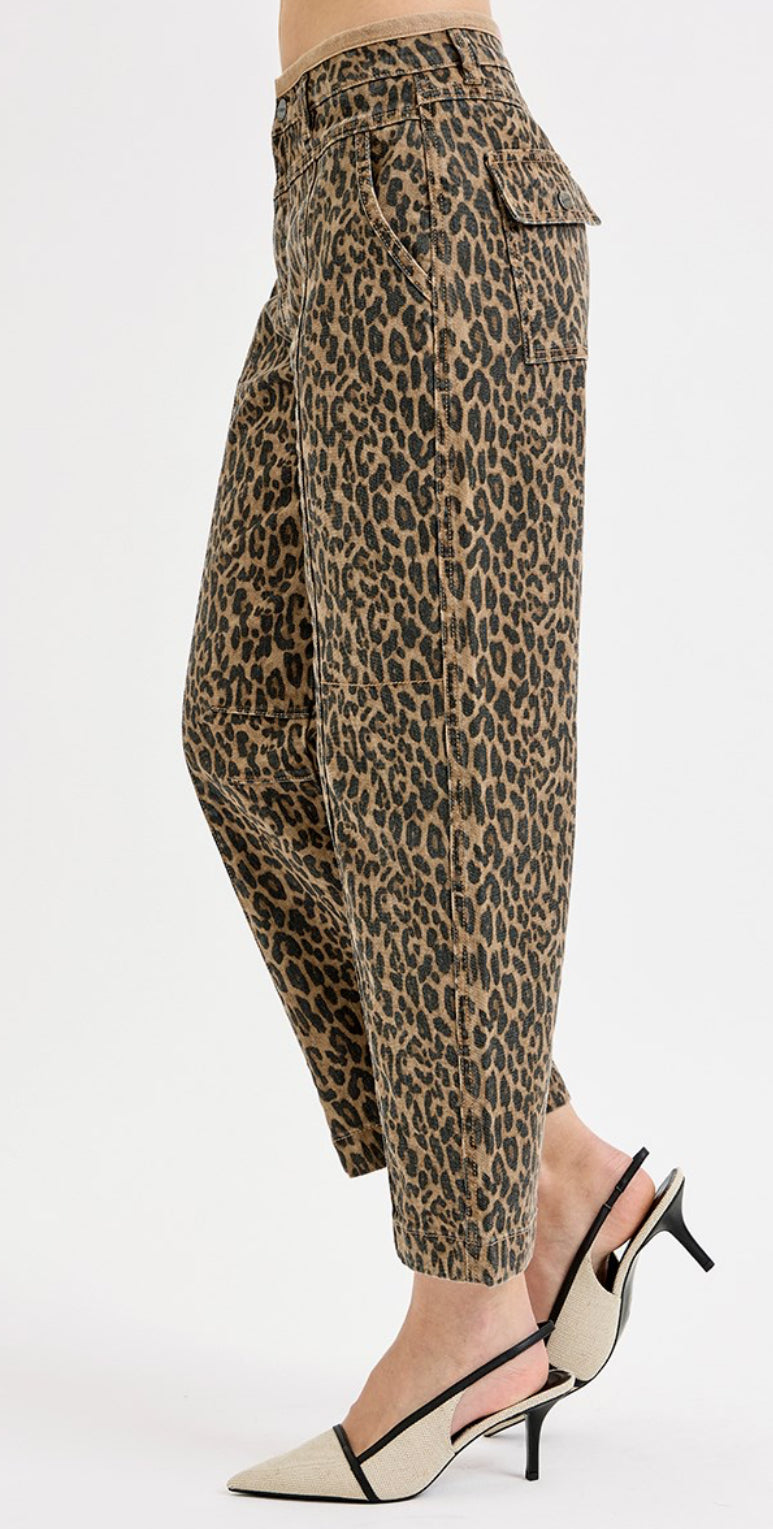 Risen Leopard Relaxed Jeans