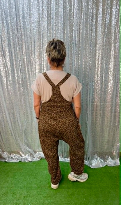 New Me Mocha Leopard Jumpsuit
