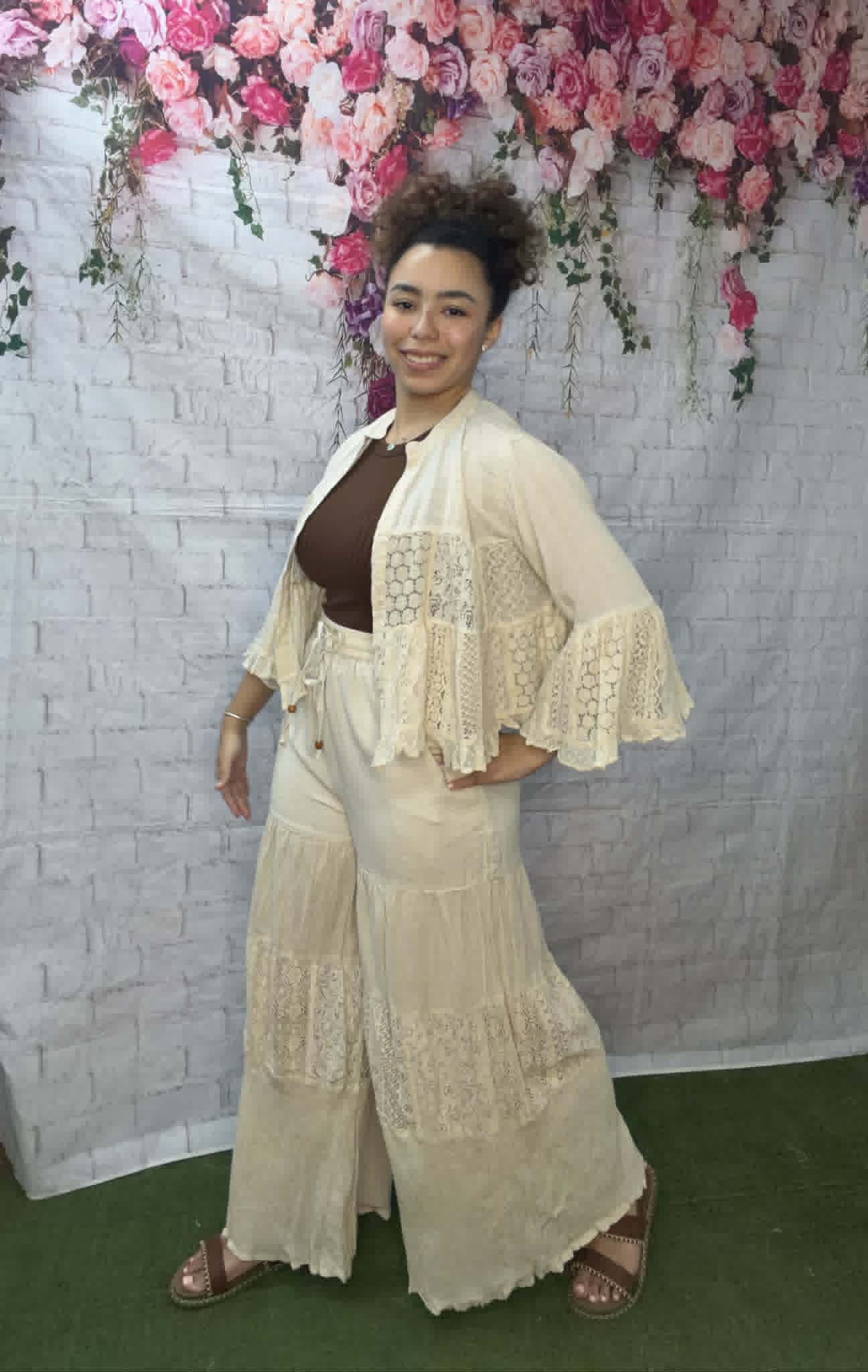 YOUNG THREADS LACE  PANTS