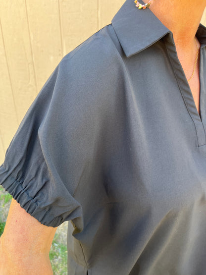 Bubble Sleeve Blouse