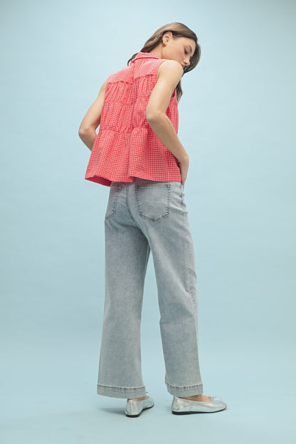 Gingham Button Up Shirt