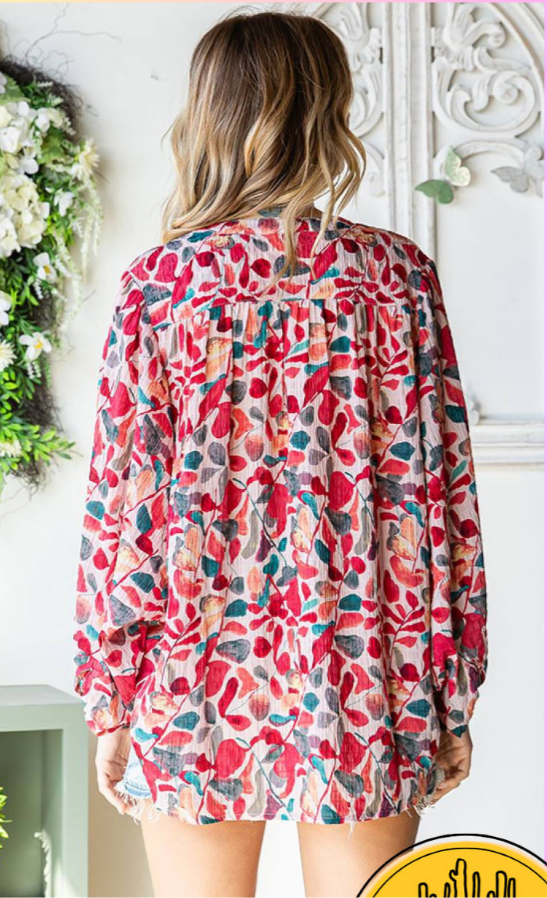 First Love Printed Top