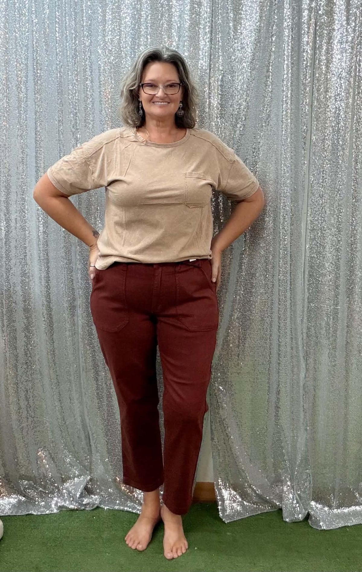 Judy Blue Aurora Weekender PLUS Pumpkin Spice