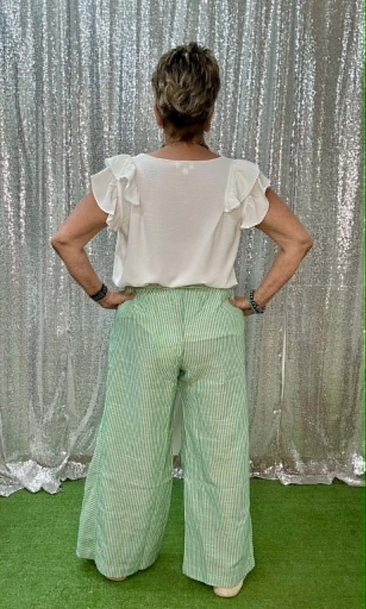 Umgee Vertical Stripe Pants