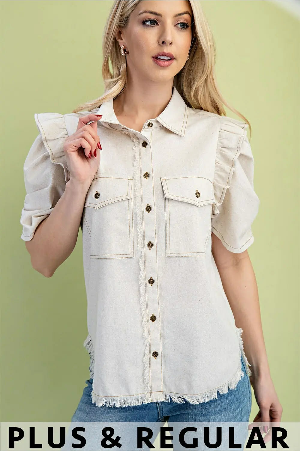 Gigio Button up Top PLUS