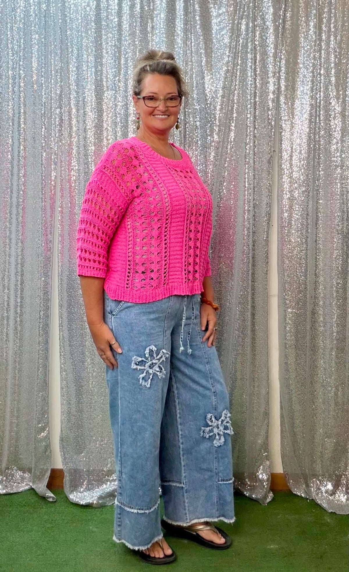 Heimish pull on denim bottoms PLUS