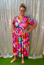 Southern Stitch Floral Midi Dress