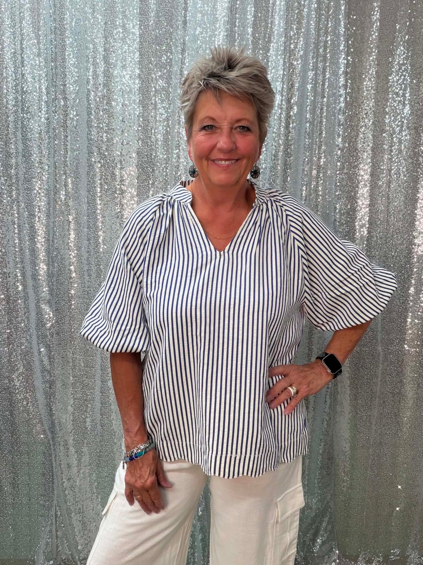 Heimish textured top