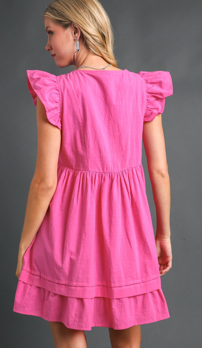 Umgee Scalloped Dress