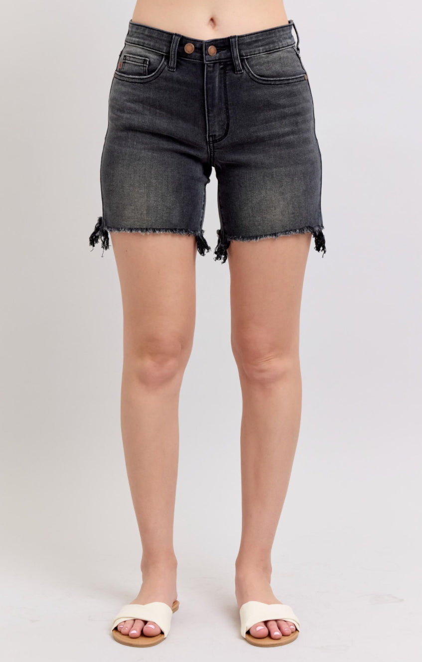Judy Blue Adjustable Waist Dad Shorts