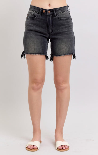Judy Blue Adjustable Waist Dad Shorts