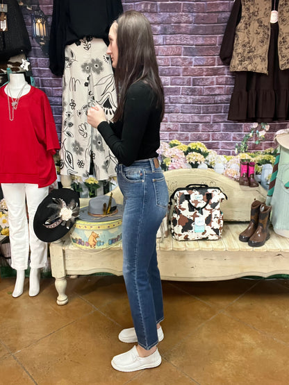 **Judy Blue Thermal Straight Jeans