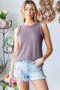Ribbed Sleeveless Top