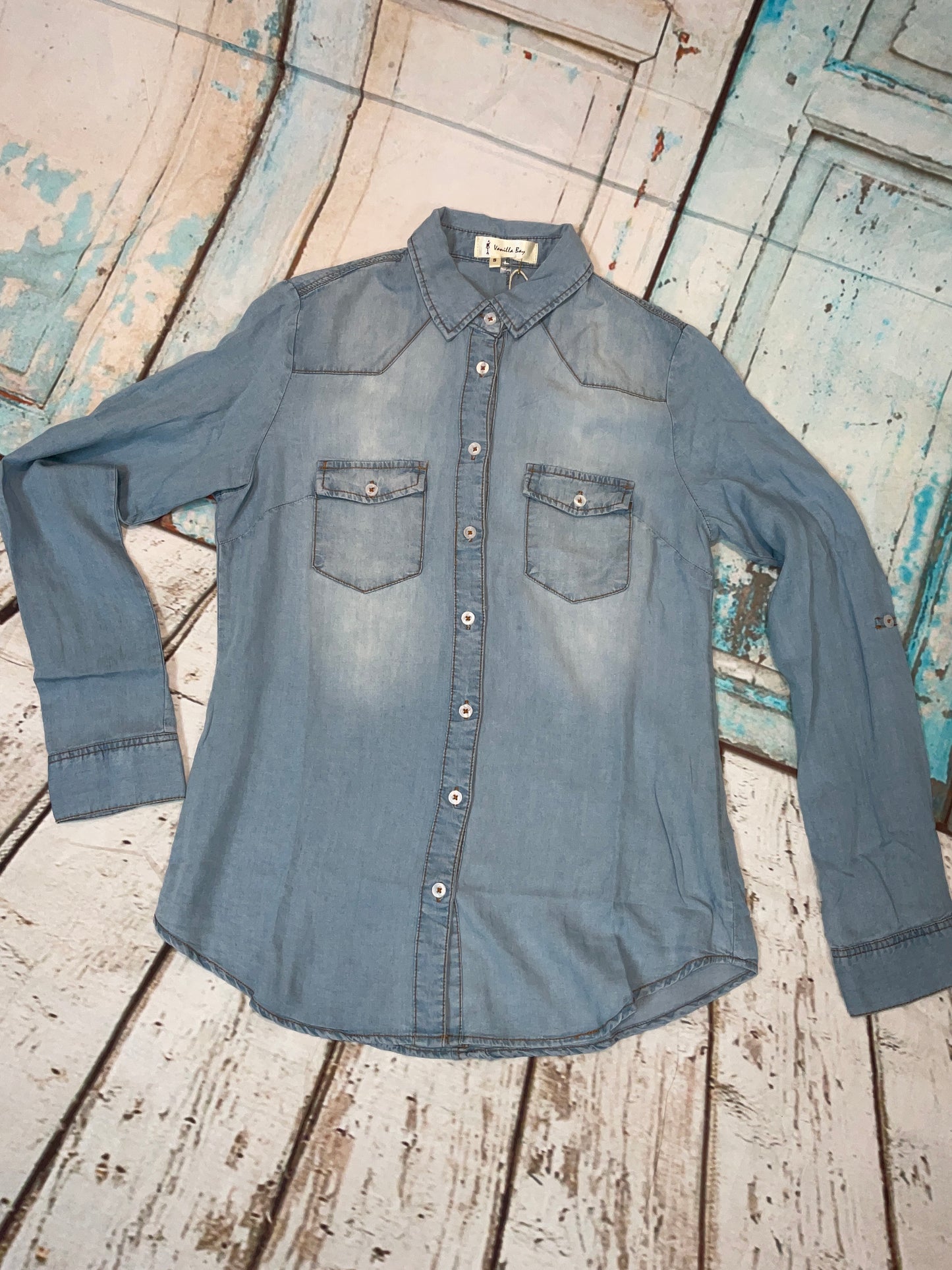 Vanilla Bay denim top