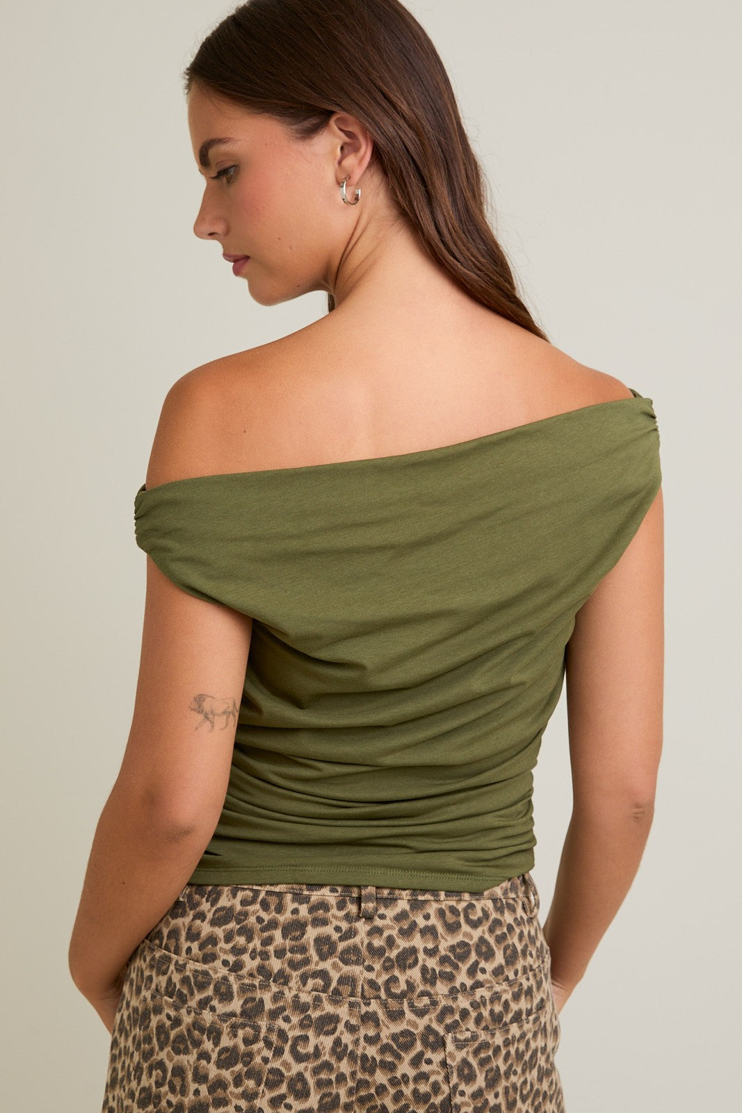 Ruched Off the Shoulder Top
