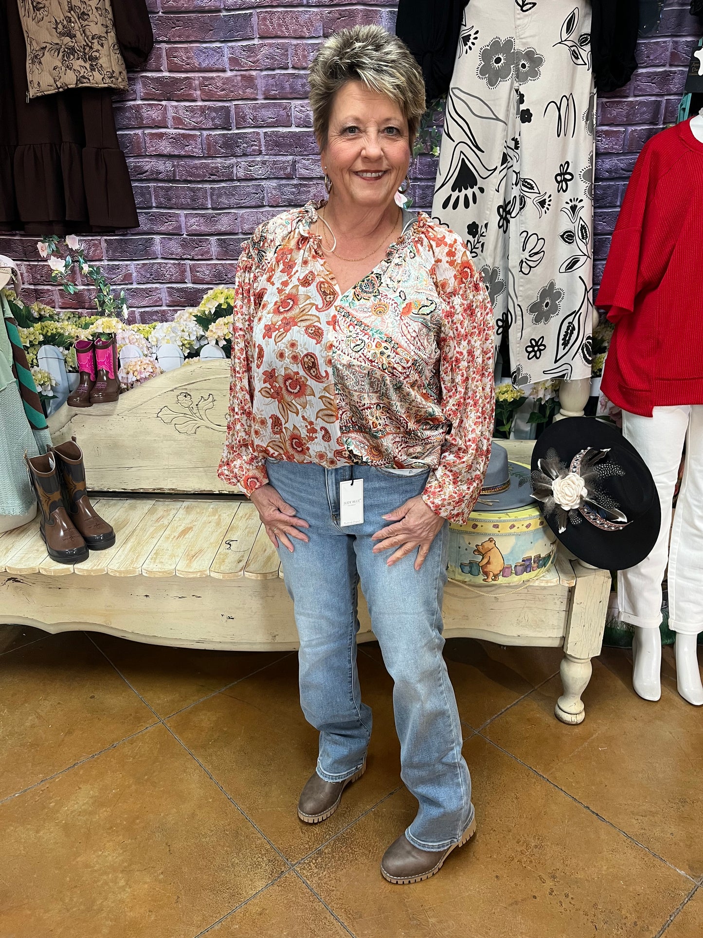 **Judy Blue Thermal Straight Jeans