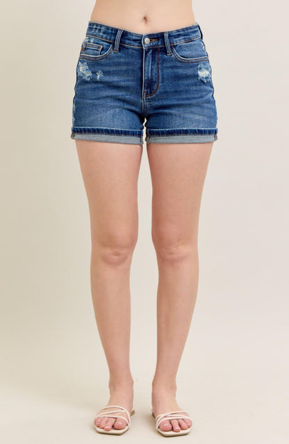 Judy Blue Dad Shorts Plus Size
