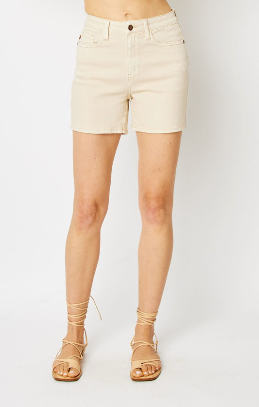 Judy Blue Cream Shorts