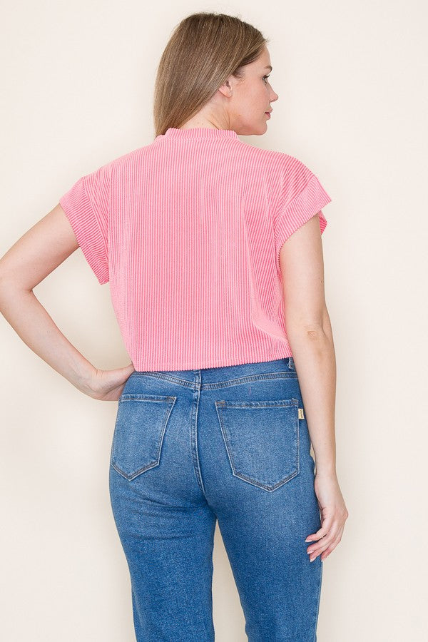 Ribbed Short Sleeve