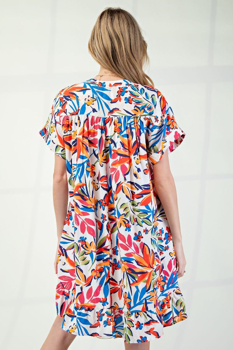 Easel Challis Woven Dress