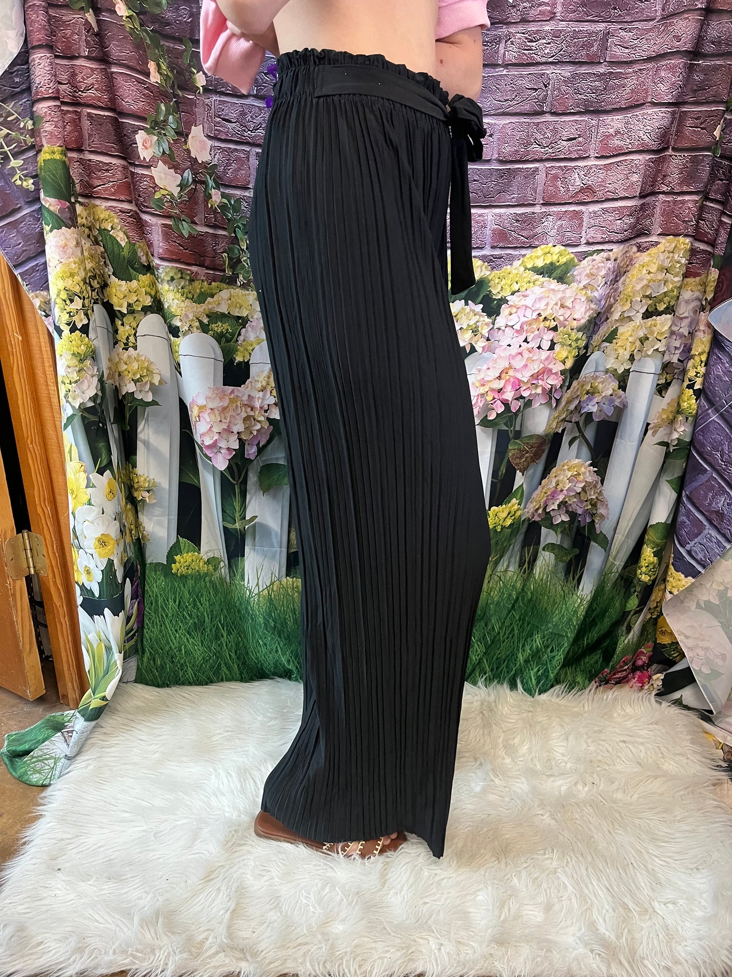Tie Waist Ribbon Pants
