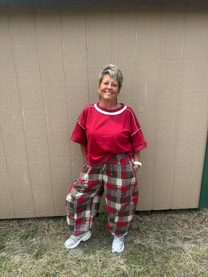 GiGio patch work pants