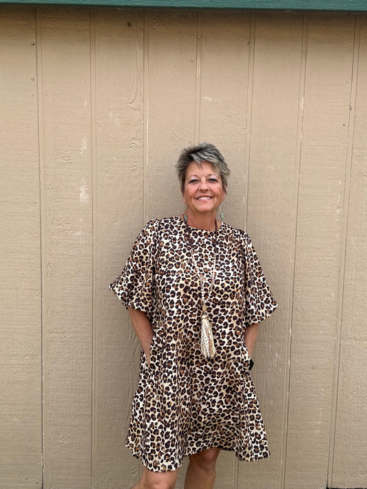 Umgee Bubble Sleeve Dress