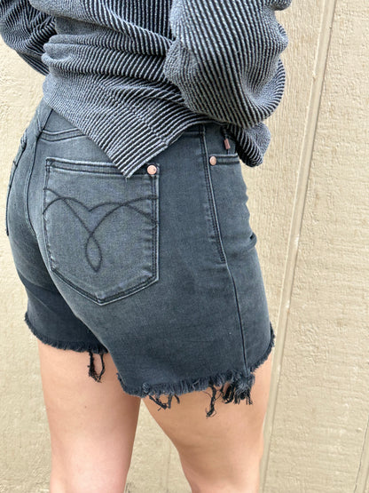 Judy Blue Adjustable Waist Dad Shorts