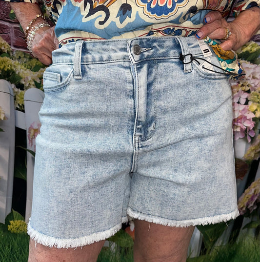 Judy Blue Frayed Hem Shorts