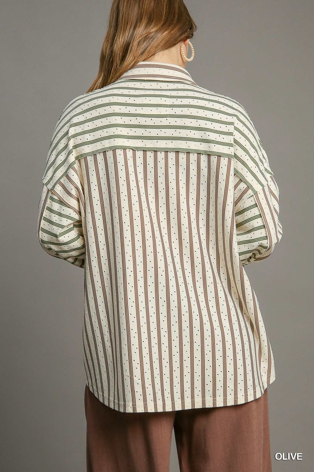 Umgee Stripped Collared shirt