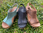 Very G Liberty leather wedge sandals