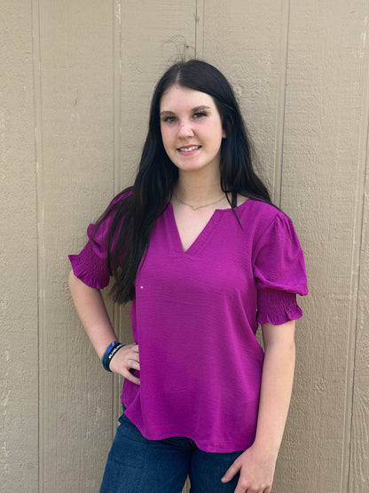 Staccato Puff Sleeve Top