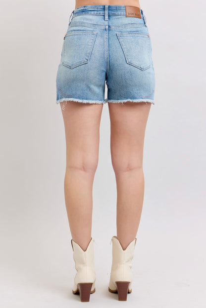 Judy Blue Western Embroidery Shorts