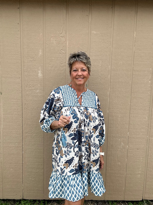 Umgee Blue Mix Dress