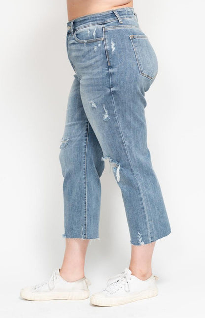 Judy Blue Wide Leg Crops Plus Size