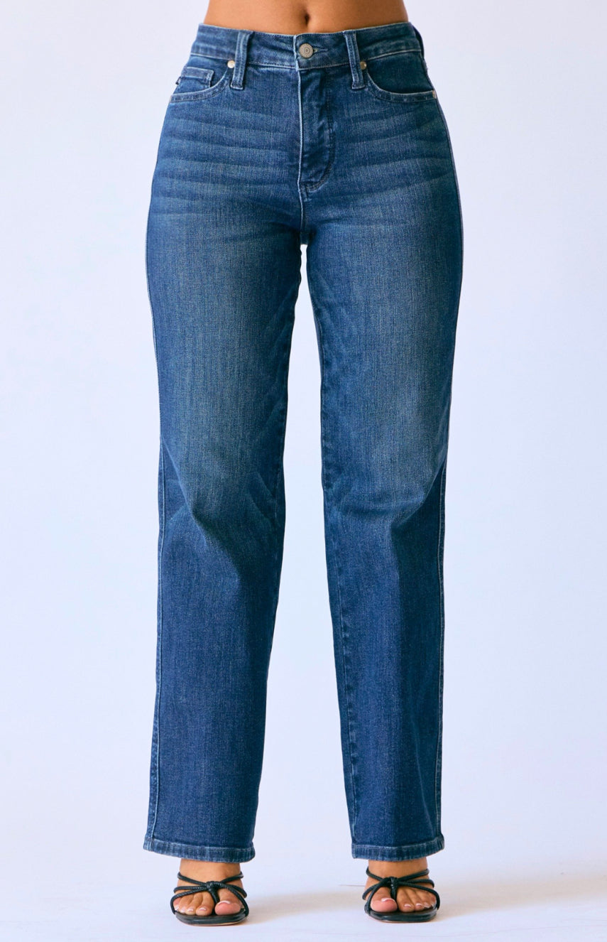 Judy Blue Petite Straight Leg Jeans Plus Size