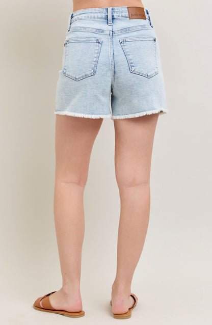 Judy Blue Frayed Hem Shorts