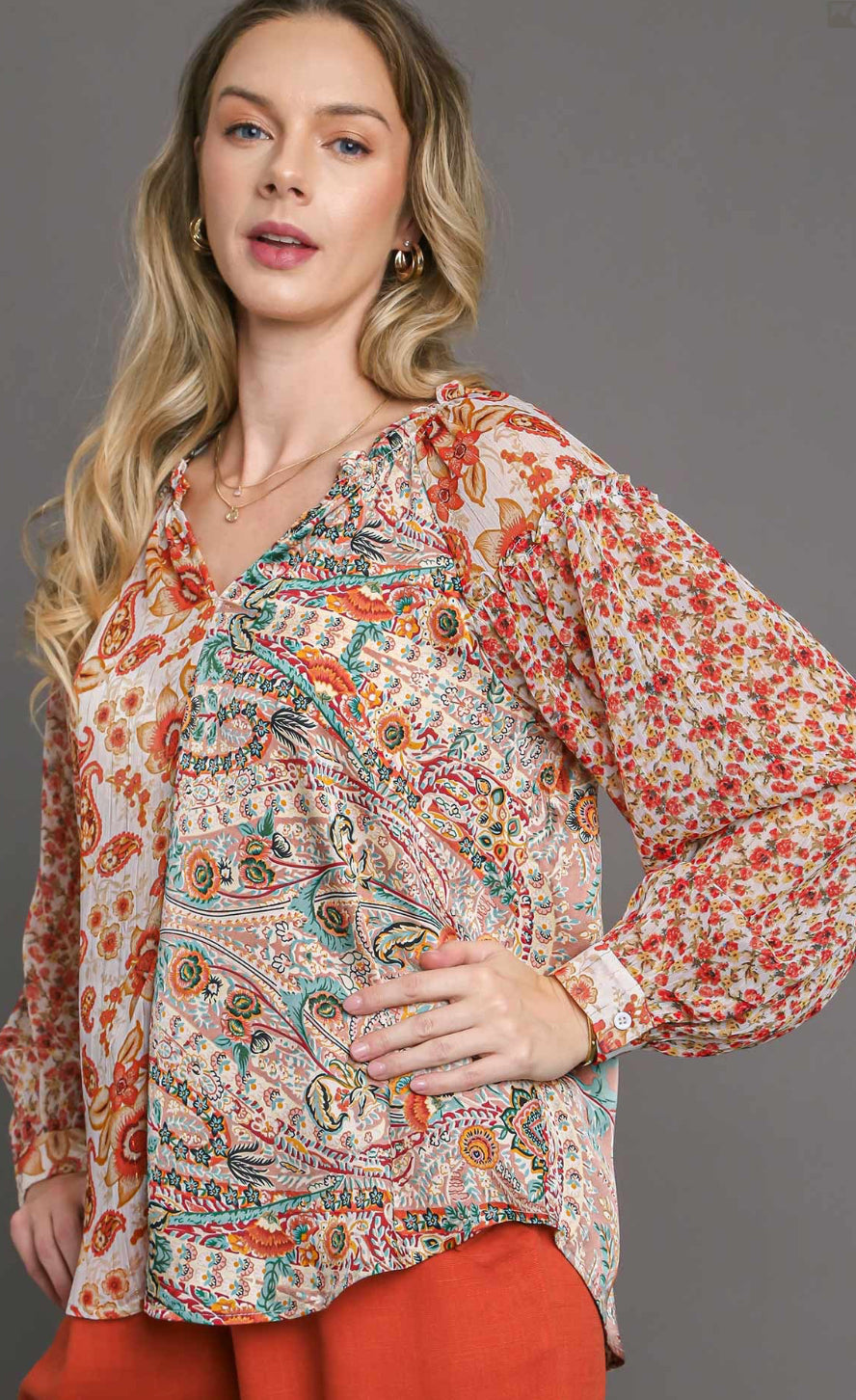 Umgee Sheer Long Sleeve