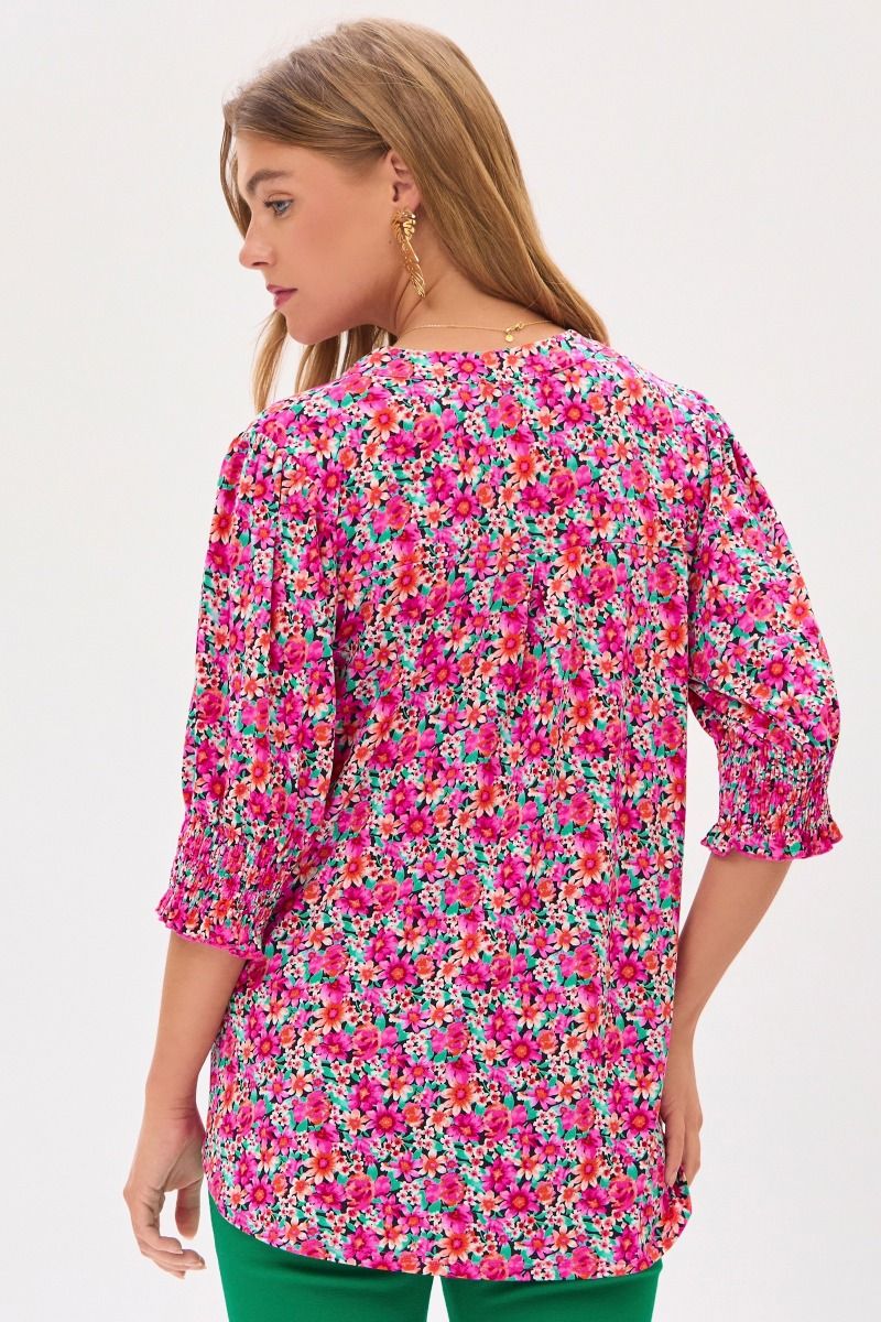 Dear Scarlett Lizzy Top *Smocked Sleeves