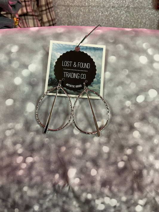 Hammered Silver earrings