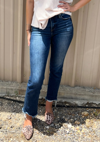 Risen Tummy Control Straight Jeans