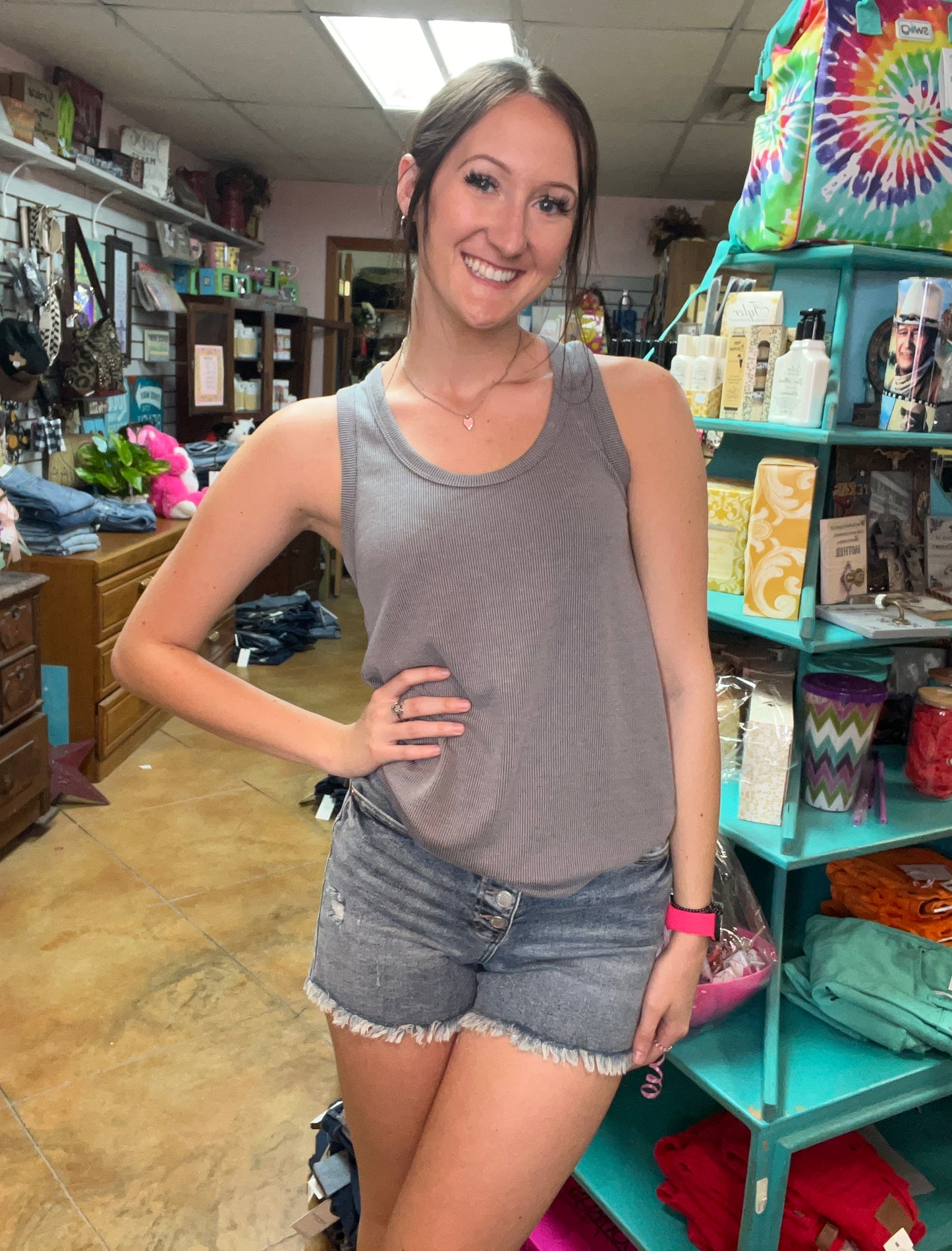 Tres Bien Ribbed Tank