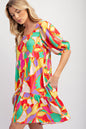 Easel Ruffle Bottom Dress
