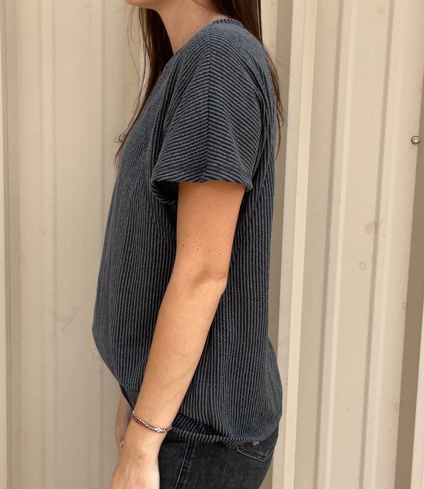 Solid Urban Ribbed Top