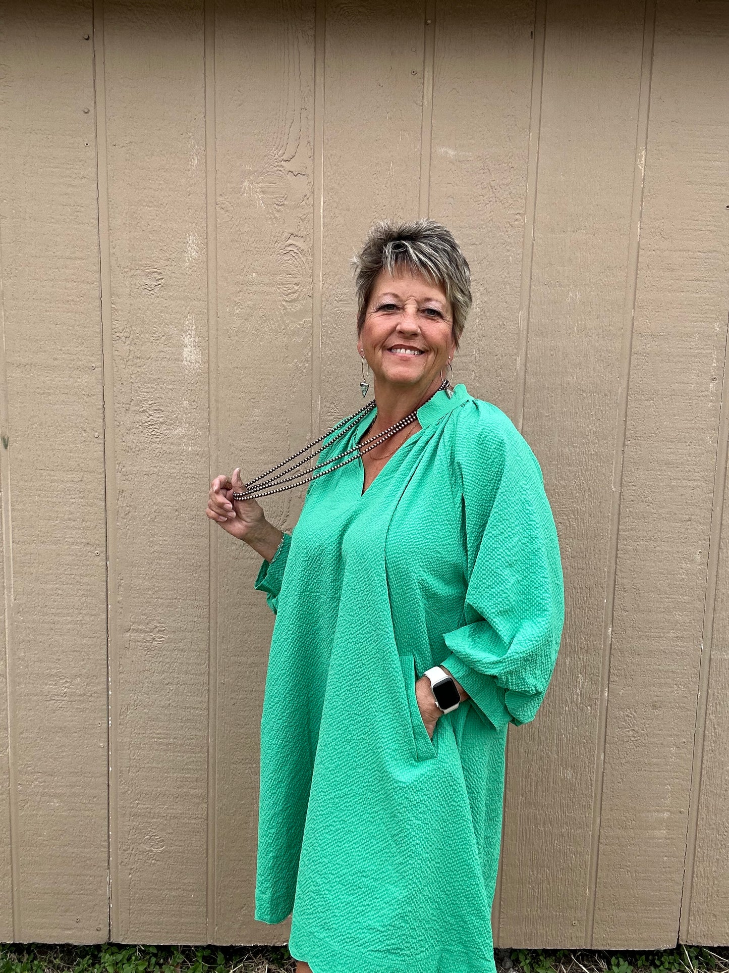 Umgee Scalloped Edge Dress