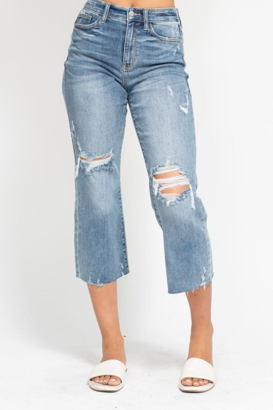 Judy Blue Wide Leg Crops